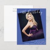 BUDGET 18誕生日写真招待状発表 (正面/裏面)