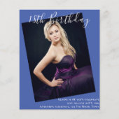 BUDGET 18誕生日写真招待状発表 (正面)