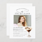 BUDGET 19誕生日Tiniビット古い写真Martini (正面/裏面)