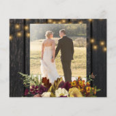 Budget 2の写真素朴な秋ウッド結婚ズの感謝していあなた (裏面)