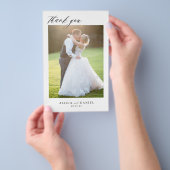 Budget 2フォトスクリプトQRコード結婚のユー感謝していス チラシ (ハンドル)