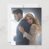 Budget 2写真オーバーレイ結婚の感謝 (裏面)