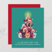 BUDGET 2021 RUFF YEAR DOG CHRISTMASだった (正面/裏面)