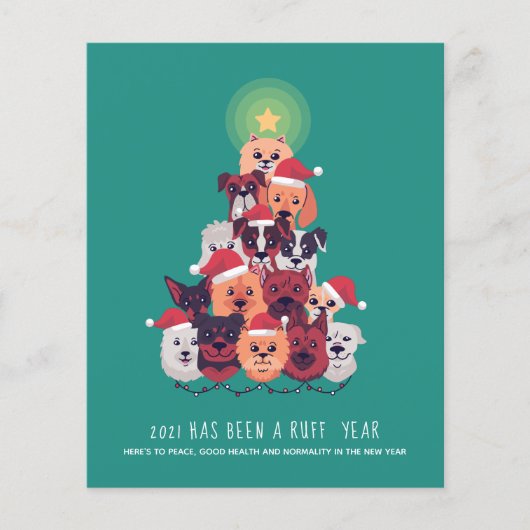 BUDGET 2021 RUFF YEAR DOG CHRISTMASだった チラシ (正面)
