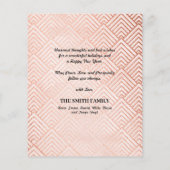 BUDGET 2023カレンダファミリモダンフォトカード (裏面)