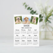 Budget 2026写真パーソナライズされた12か月カレンダー (スタンド正面)