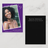 BUDGET 21st誕生日招待状写真記念 ノートカード (正面/裏面)