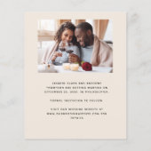 Budget 2-Photo Boho Arch Beige日付を保存 (裏面)