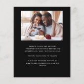 Budget 2-Photo Boho Arch Black日付を保存 (裏面)