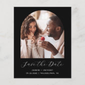 Budget 2-Photo Boho Arch Black日付を保存 (正面)