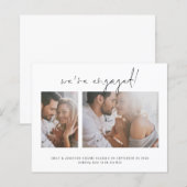 Budget 2 Photo We're 婚約した婚約発表 (正面/裏面)