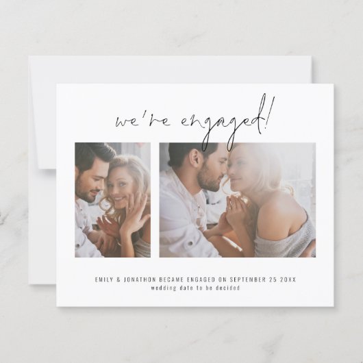 Budget 2 Photo We're 婚約した婚約発表 (正面)