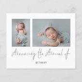 Budget 2 Photos Announcing Arrival誕生発表 (正面)