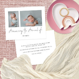 Budget 2 Photos Announcing Arrival誕生発表