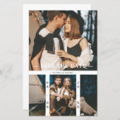 Budget 2 Photos Chic Collage Wedding Minimalist (正面/裏面)