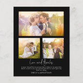 BUDGET 3 photo 感謝してい Loveの結婚Black Thank You (正面)