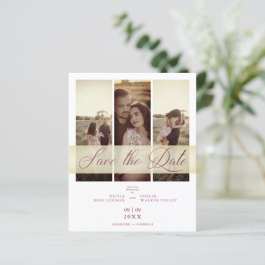 Budget 3 Photos Cuple in Love エレガント Script (スタンド正面)