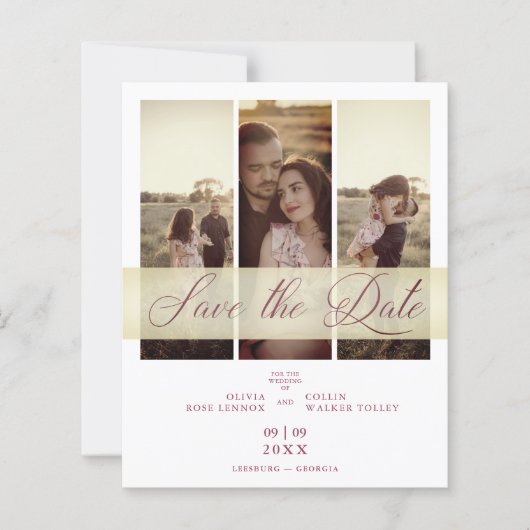 Budget 3 Photos Cuple in Love エレガント Script (正面)