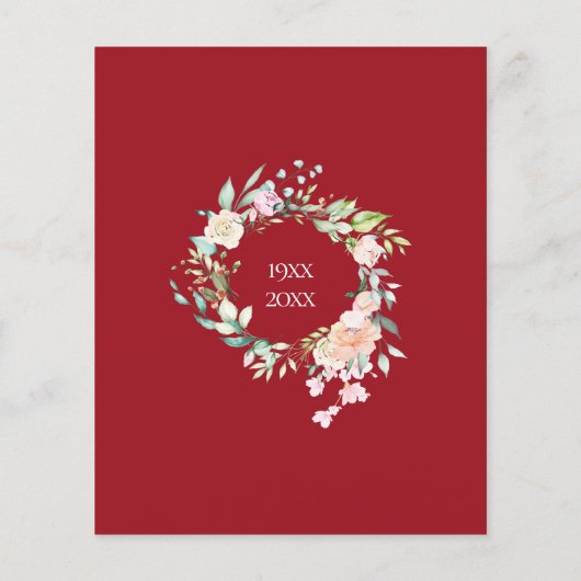 Budget 40th Anniversary Rubyフローラ招待状 (裏面)