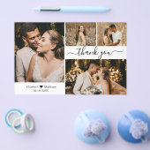 Budget 4 Photo Collageの結婚Thank Youスクリプト チラシ (シングル)