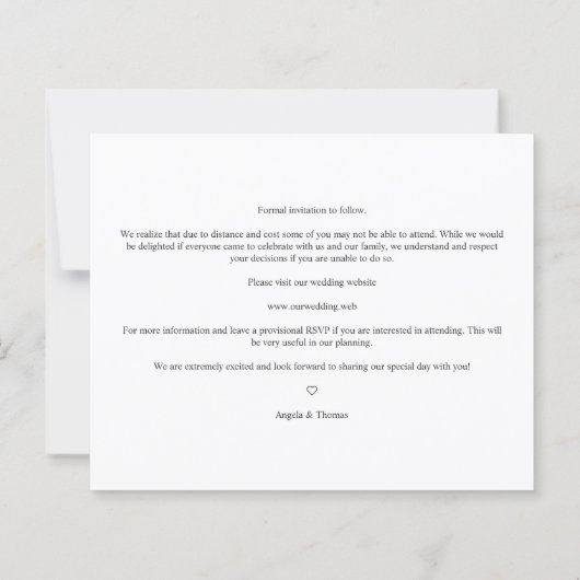 Budget 4 Photos Minimalist Collage 結婚's (裏面)