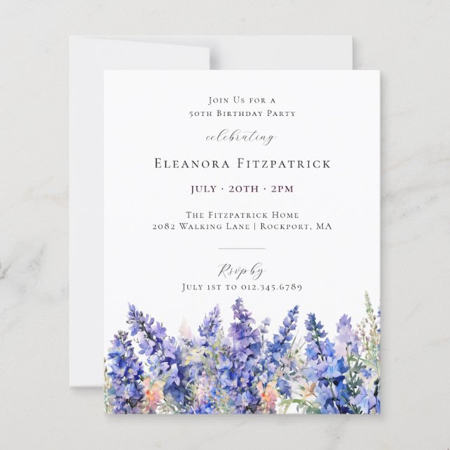 BUDGET 50誕生日7月誕生月花 (正面)