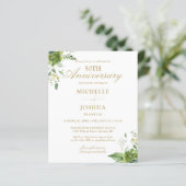 Budget 50th Anniversary Greenery写真招待状 (スタンド正面)