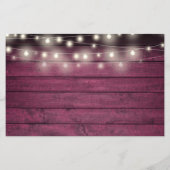 Budget 50th Anniversary Photo Wood招待状 (裏面)