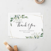 BUDGET 5x7ユーカリ結婚の感謝 ノートカード (正面/裏面インサイチュ)