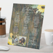 BUDGET 6テーブルウッド素朴ひまわりフォトセアチン 台座サイン (インサイチュ)