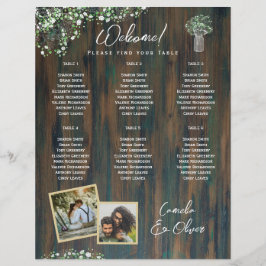 BUDGET 6テーブルジプソフィ素朴ラの写真シート