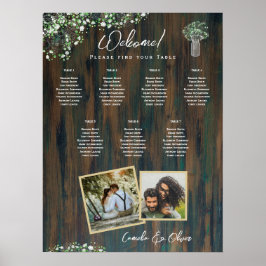 BUDGET 7表ジプソフィー素朴ラの座席表 ポスター