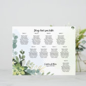 BUDGET 9表の結婚座席表の緑 (スタンド正面)