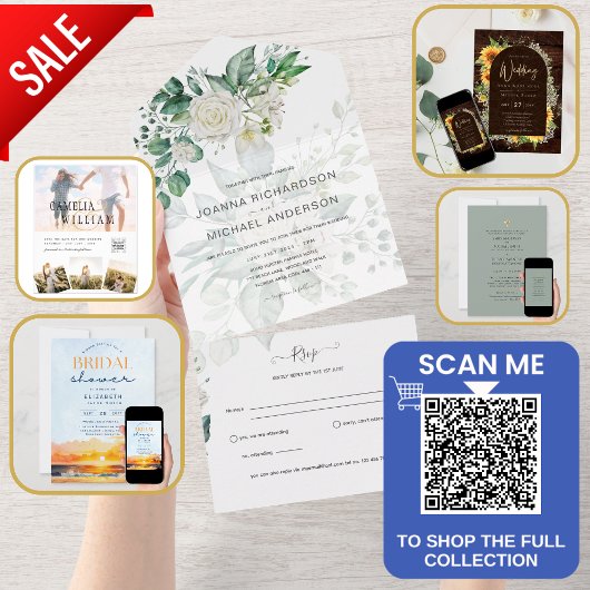 Budget Abstract Earth Tones Modern Wedding Invite チラシ