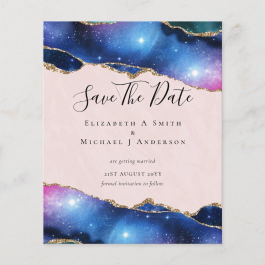 BUDGET AGATEパープル金ゴールドグリッター救日 チラシ (正面)