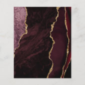 Budget Agate Burgundy金ゴールドスクリプト日付の保存 (裏面)