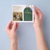 Budget All-in1 PHOTOの藤結婚QRコードINV チラシ (手)