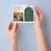 Budget All-in1 PHOTOの藤結婚QRコードINV チラシ (手)