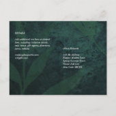 BUDGET All-in-1エメラルド素朴グリーン結婚ズ ポストカード (裏面)