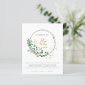 BUDGET All-in-1グリーン金ゴールドリースQRコード結婚s (スタンド正面)