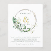 BUDGET All-in-1グリーン金ゴールドリースQRコード結婚s (正面)