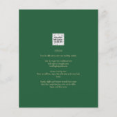 BUDGET All-in-1グリーン金ゴールドリースQRコード結婚s チラシ (裏面)