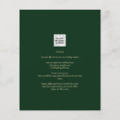 BUDGET All-in-1グリーン金ゴールドリースQRコード結婚s チラシ (裏面)