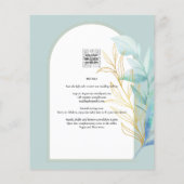 BUDGET All-in-1シーグラス金ゴールドリーフ結婚セージ (裏面)