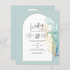 BUDGET All-in-1シーグラス金ゴールドリーフ結婚セージ