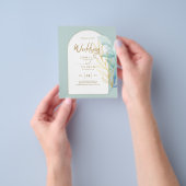 BUDGET All-in-1シーグラス金ゴールドリーフ結婚セージ チラシ (手)