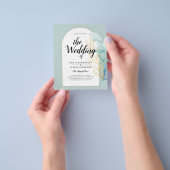 BUDGET All-in-1シーグラス金ゴールドリーフ結婚セージ チラシ (手)