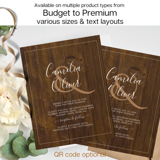 BUDGET All-in-1モノクロアンパサンド結婚の チラシ