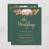 BUDGET All-in-1秋パンプキングリーン金ゴールド結婚ズ (正面/裏面)