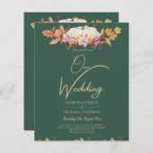 BUDGET All-in-1秋パンプキングリーン金ゴールド結婚ズ (正面/裏面)